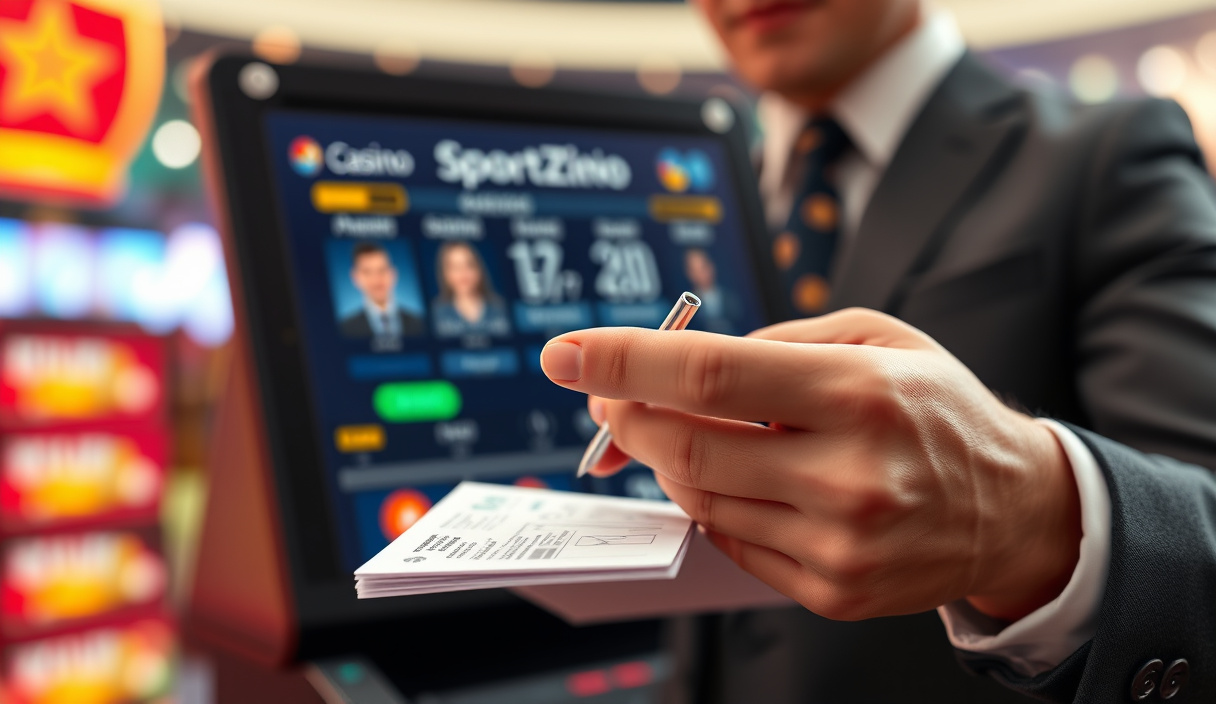 Sportzino redemption screen with ID verification upload fields displayed.